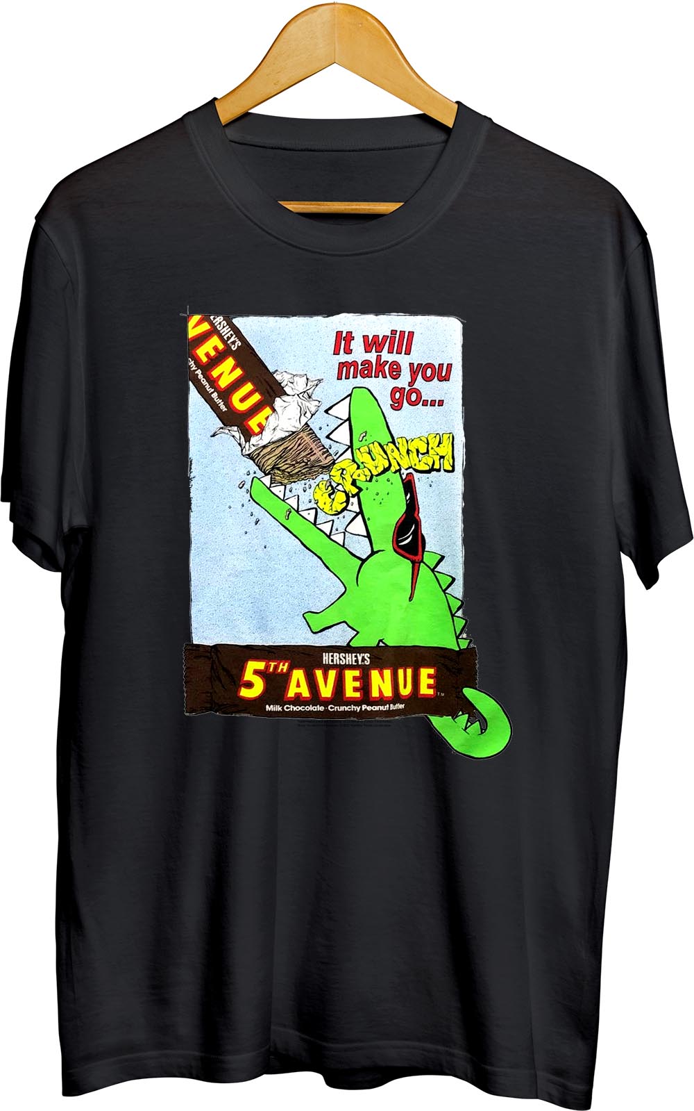 Vintage 90s 5th Avenue Chocolate Bar Hersheys Candy Crunch Cool Gator Retro X Ts Shirts