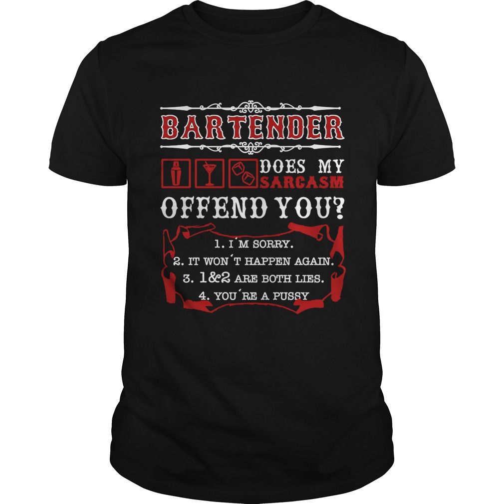Bartender Ts T Shirt T Shirt