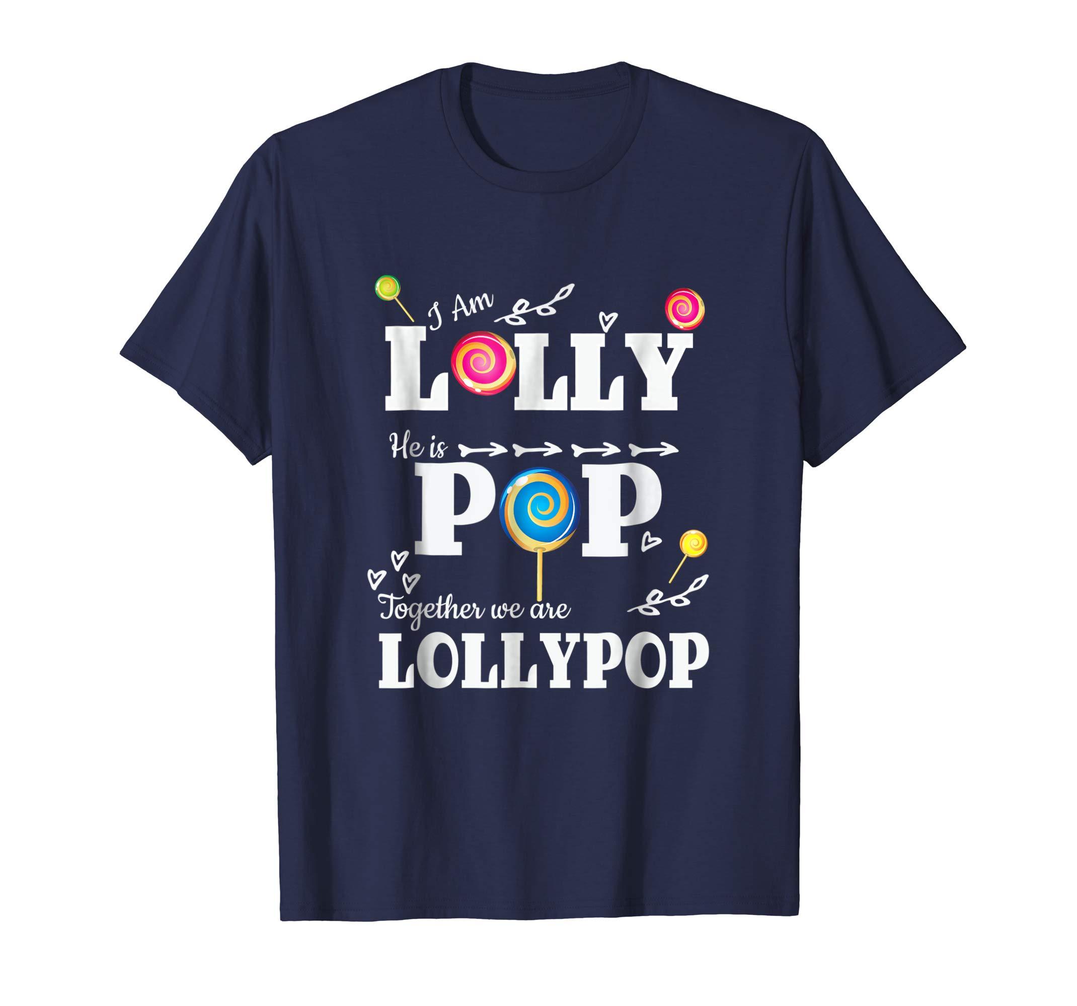 Funny Lolly Pop Couple Gifts Grandma Grandpa T Shirt