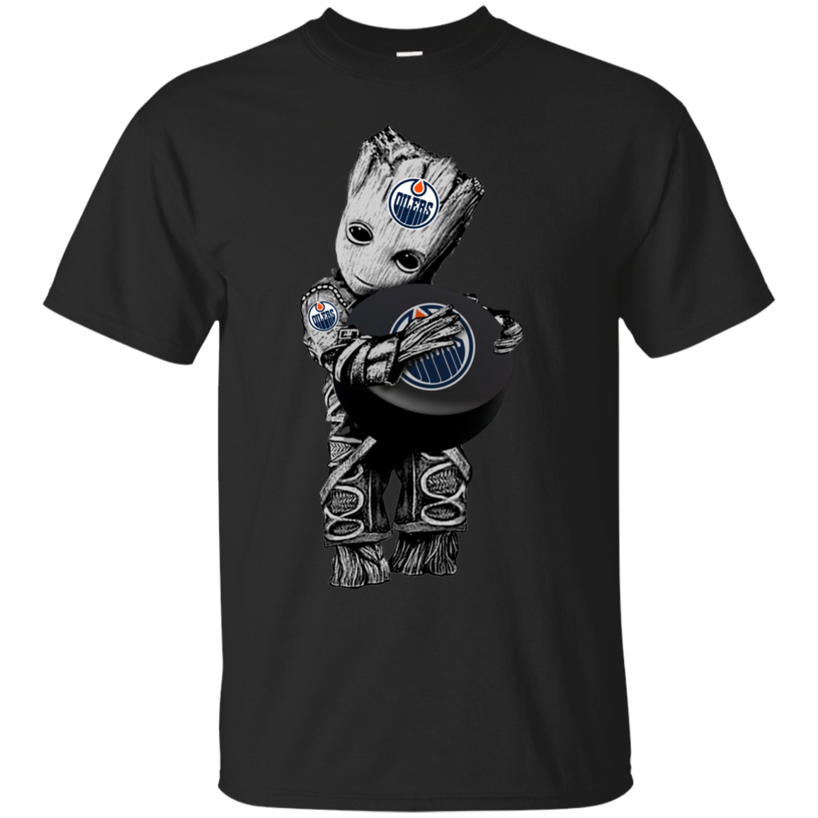 Edmonton Oilers Guardians Of The Galaxy Groot Hockey T-shirts