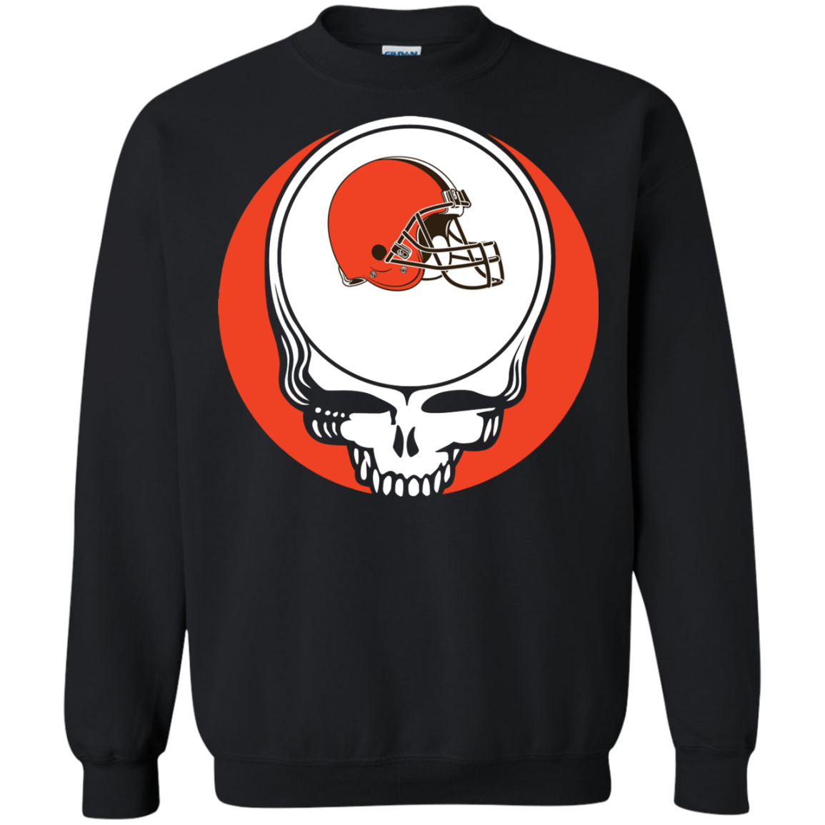 Cleveland Browns Your Face Football Fan Supporter Grateful Dead T Shirt