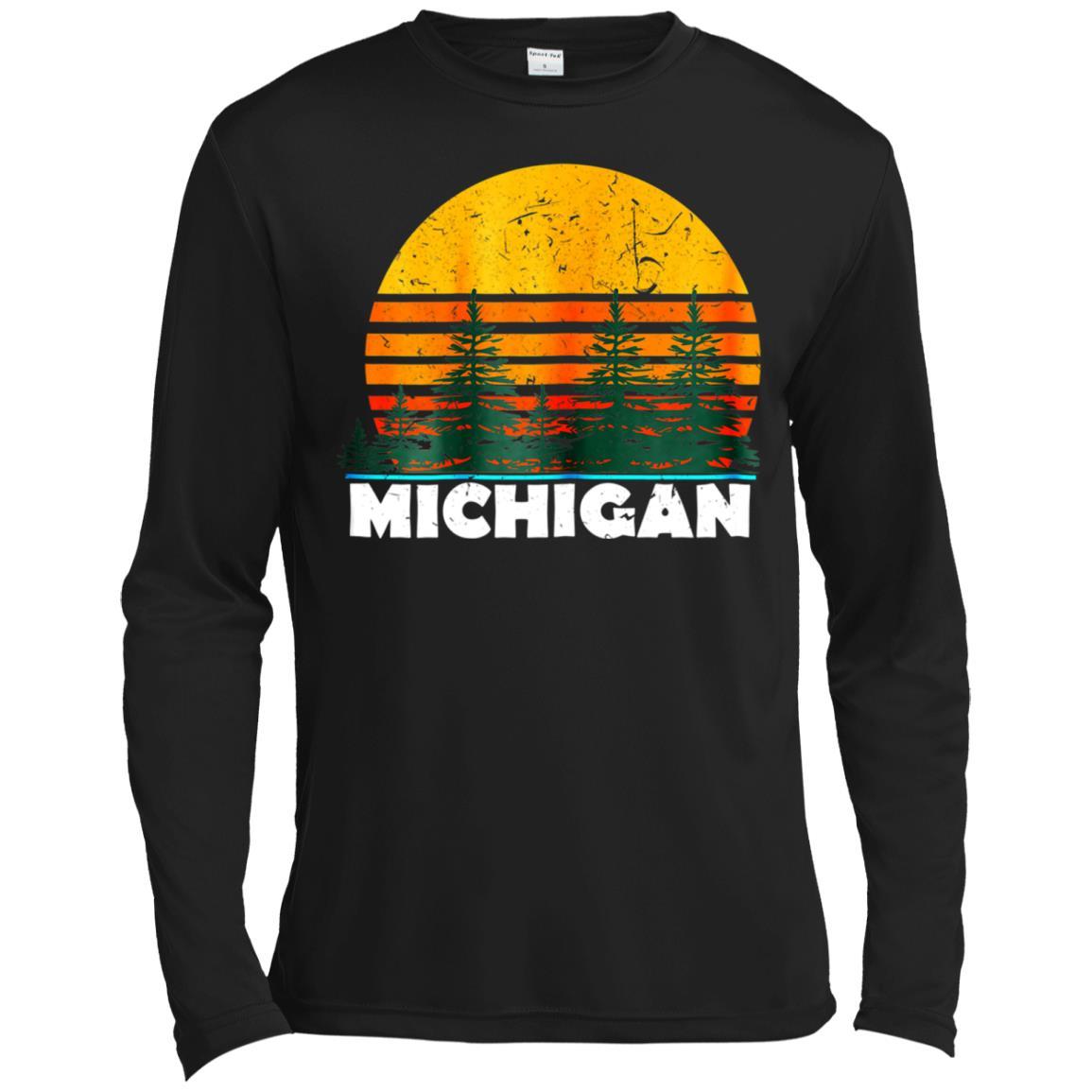 Camping Michigan Woods T Shirt